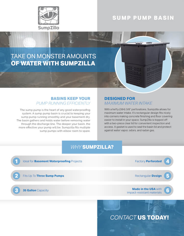 SumpZilla Sales Sheet