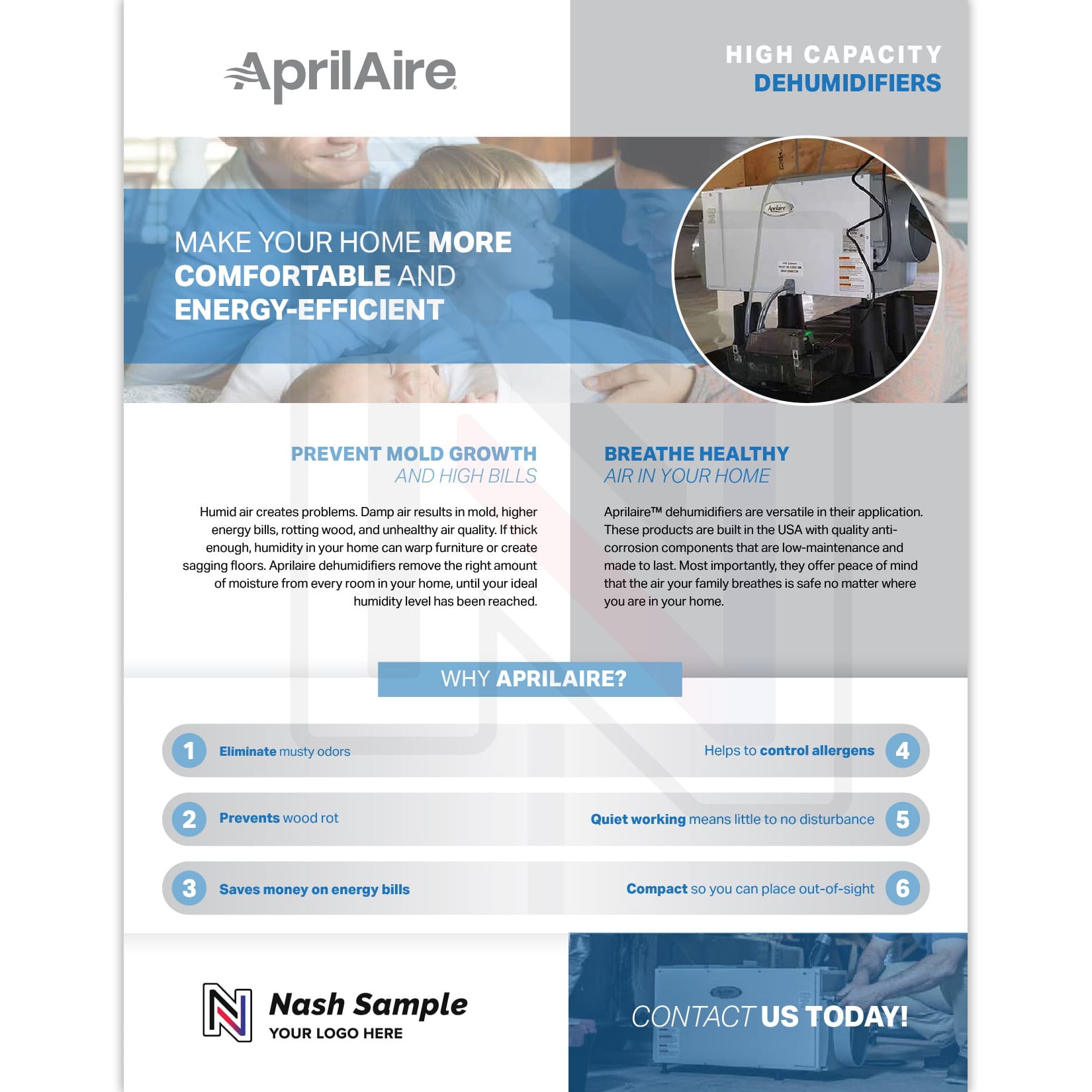 Aprilaire Sales Sheet