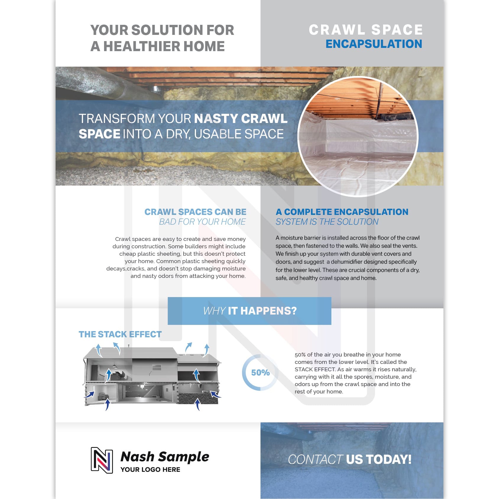 Crawl Space Sales Sheet