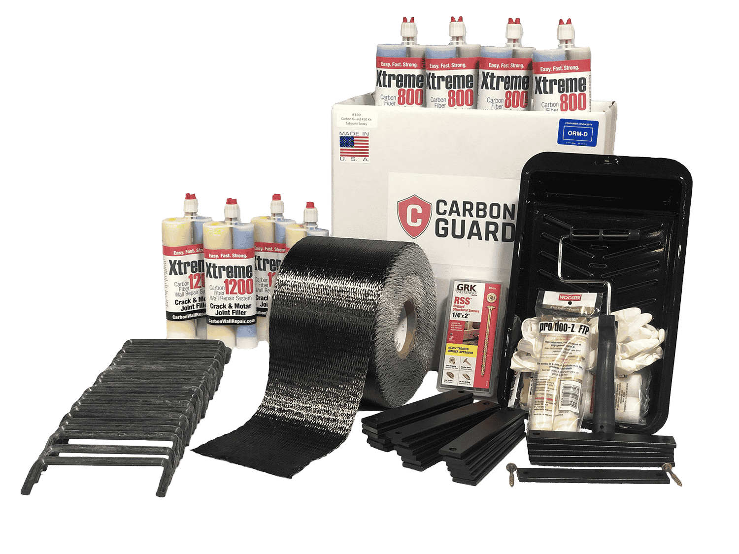 Carbon Guard Kit 8200 | Carbon Guard 24-Strap Anchored Kit