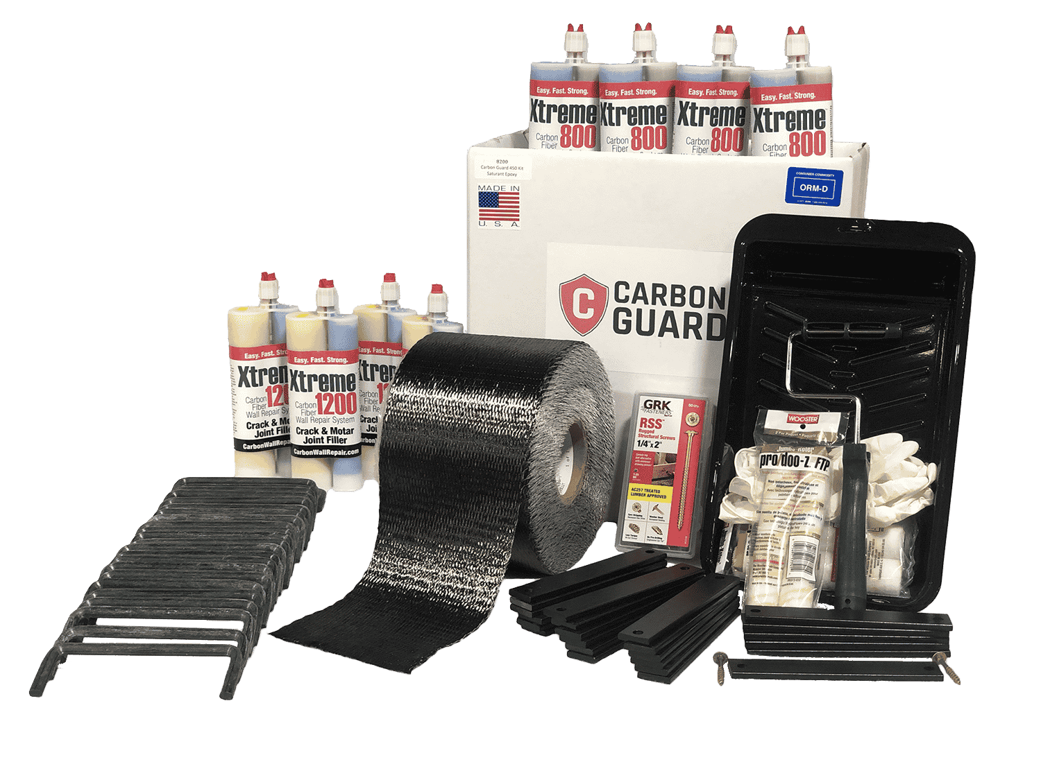 Carbon Guard Kit_8200 Carbon Guard Kit 8200 | Carbon Guard 24-Strap Anchored Kit