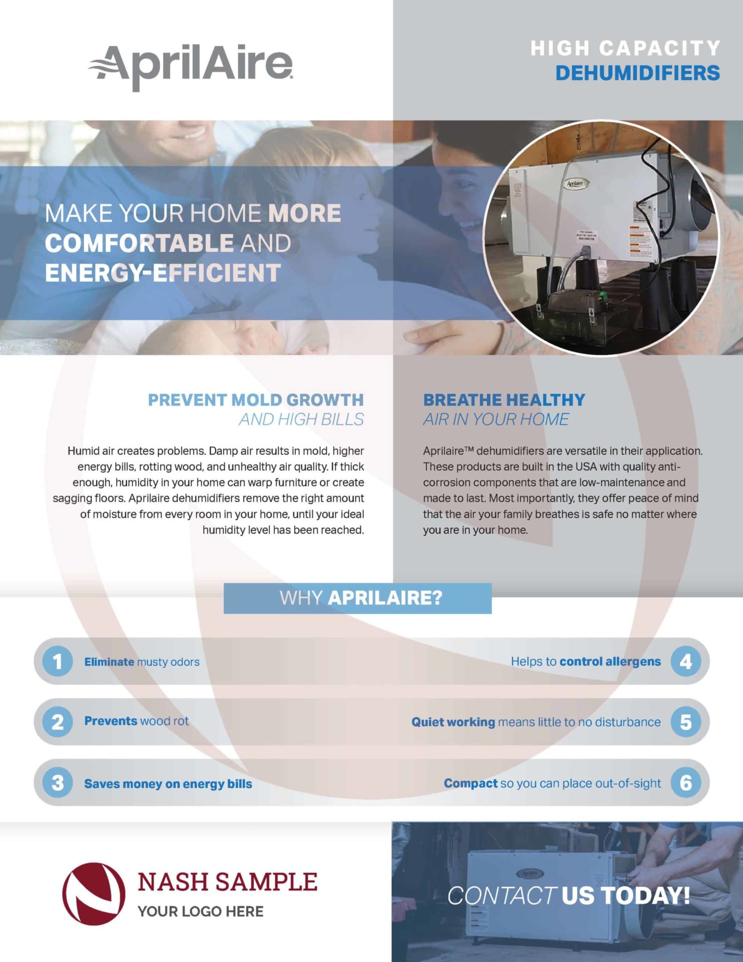 Aprilaire Sales Sheet