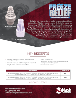 Free Relief Sales Sheet PDF cover