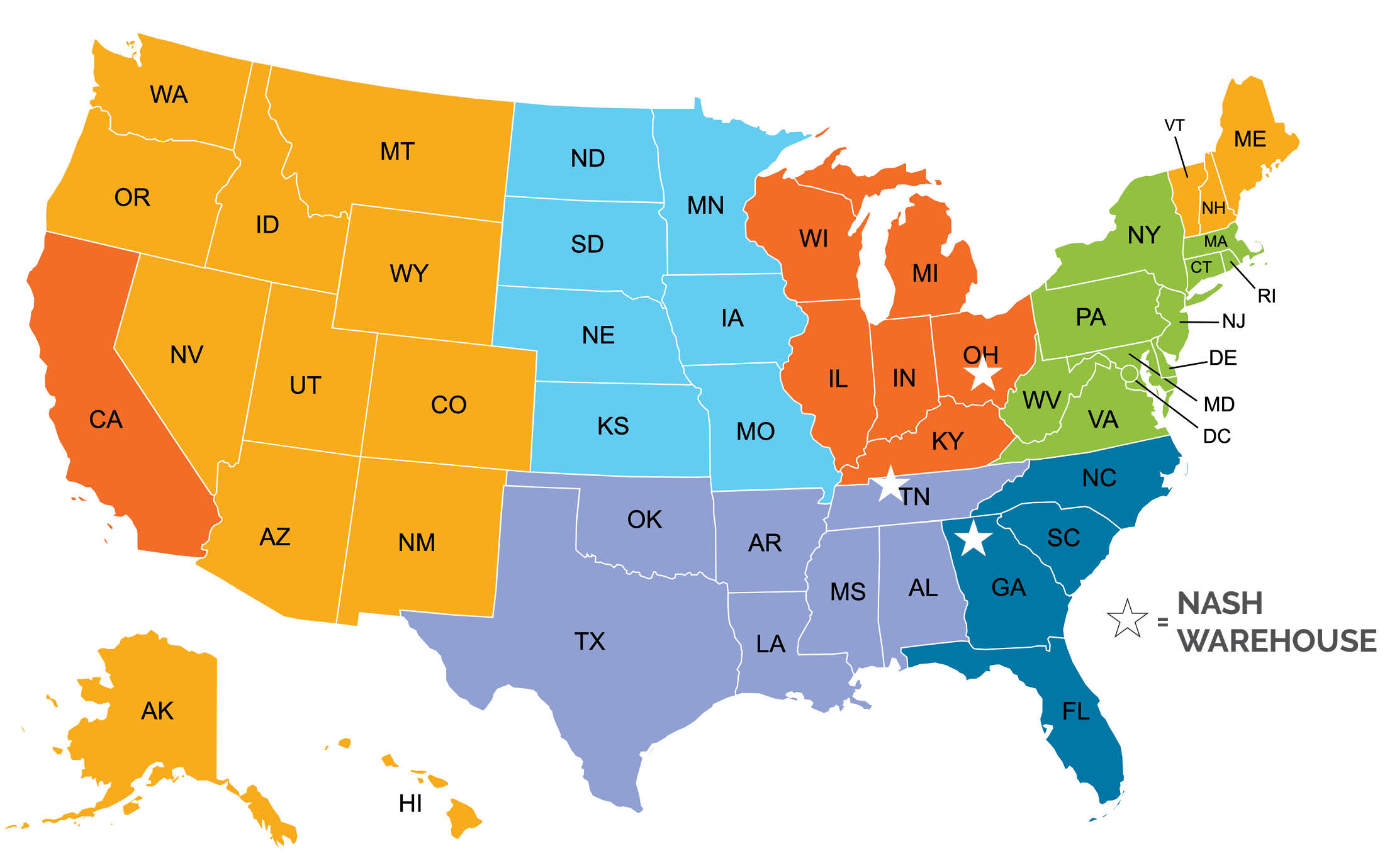NASH Map USA