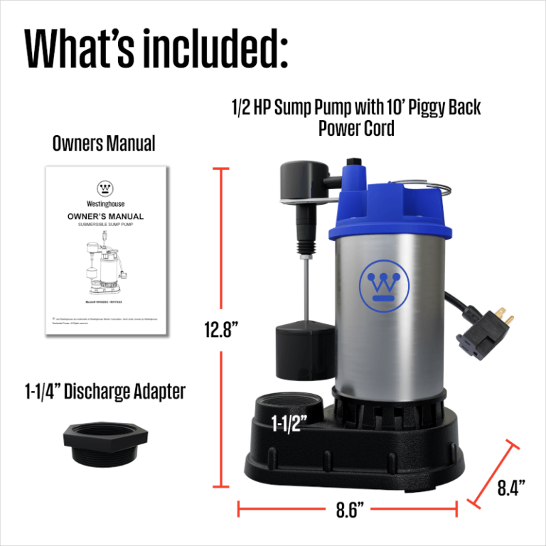 Westinghouse half hp what is included