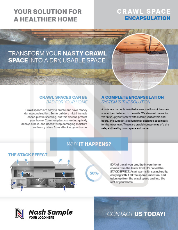 Crawl Space Sales Sheet image